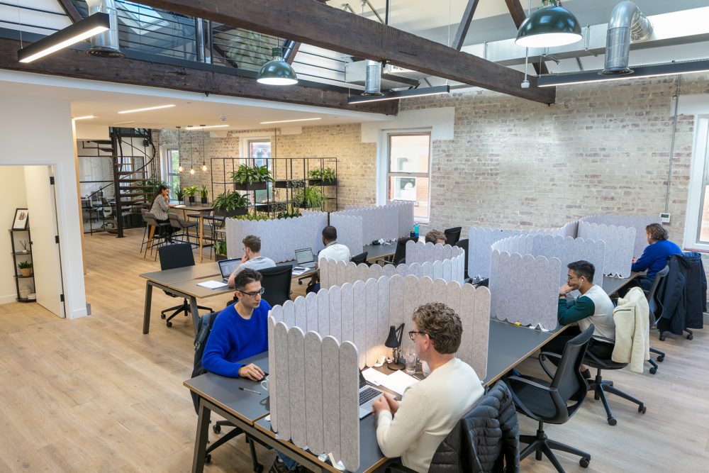 Coworking space at The Loft, Queens Park, London