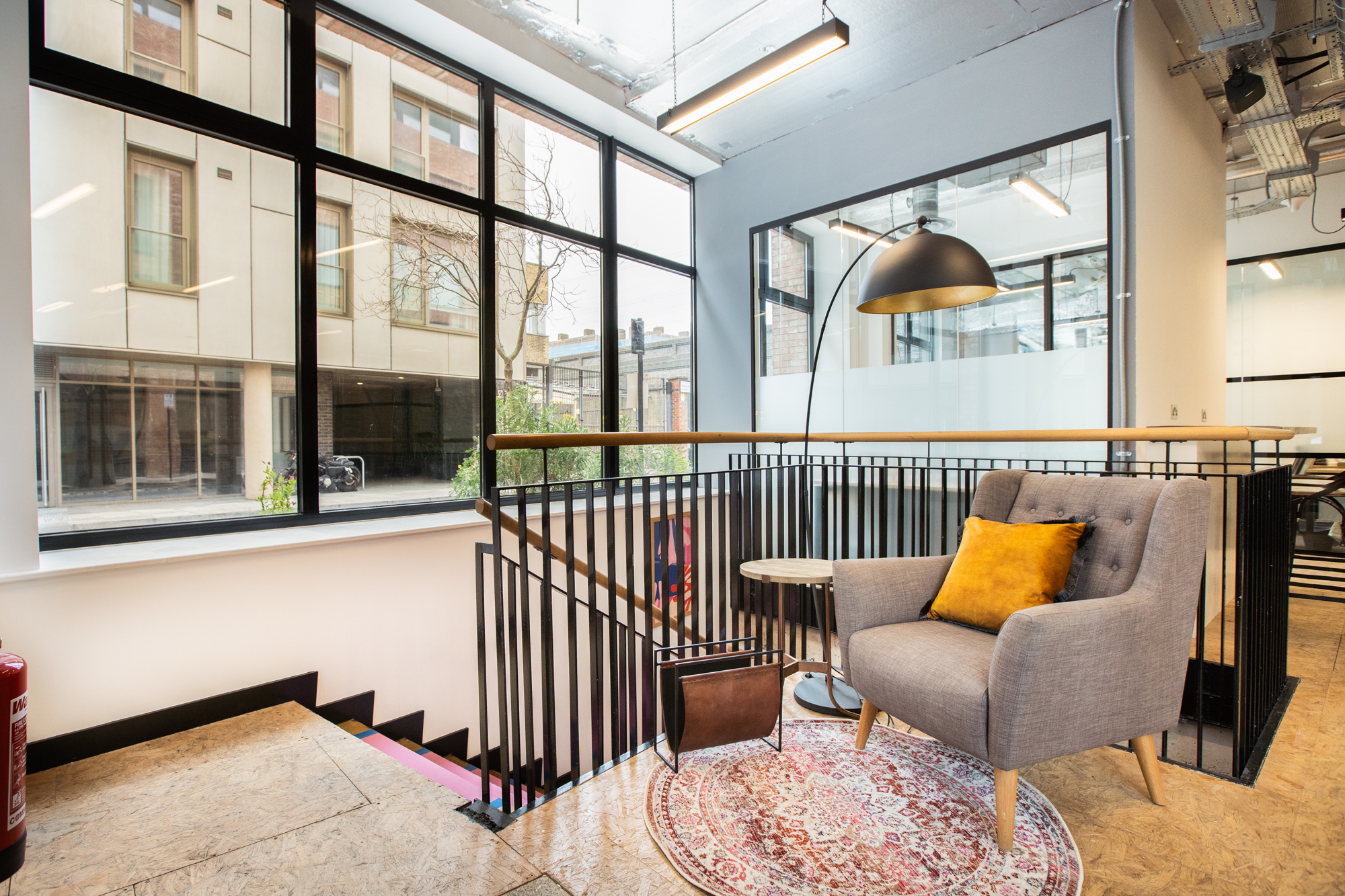 Lounge space in Neighbourhood Works, London Field's Hackney
