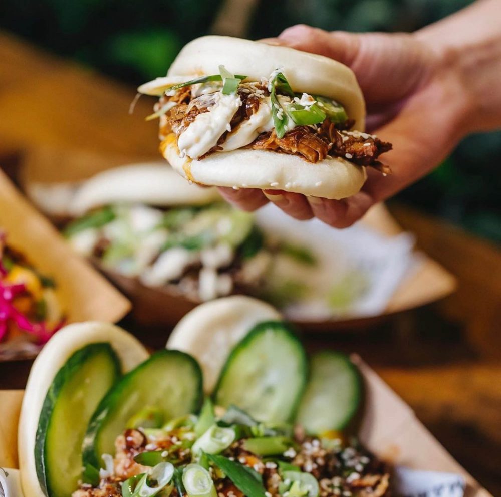bao buns at Mans Market- Leeds