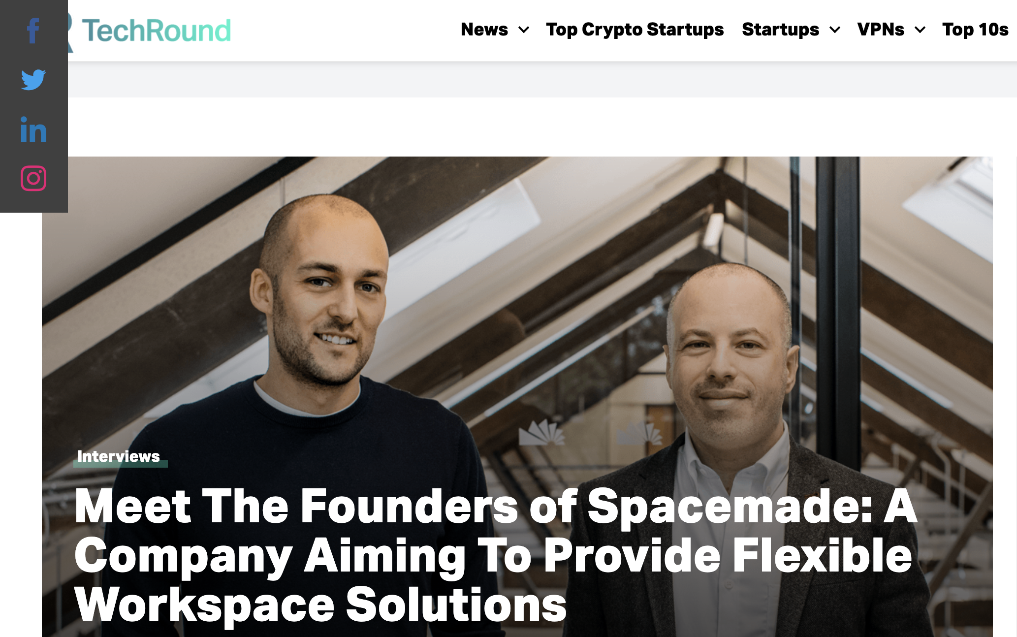 Press: Meet the Founders of Spacemade – Tech Round