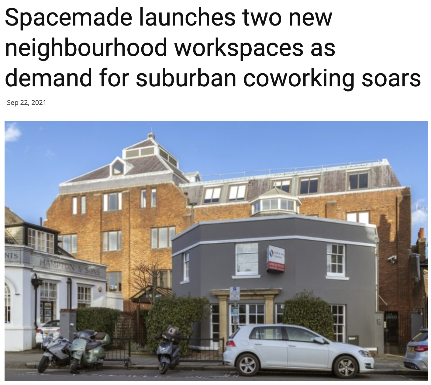 Press: Spacemade Launches Two New Neighbourhood Workspaces as Demand for Suburban Coworking Soars – Commercial News Media