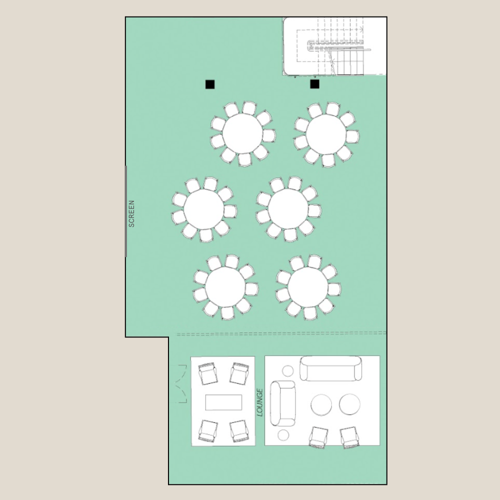 Hale House – Cabaret layout