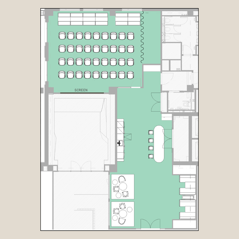 10X even venue – Theatre layout